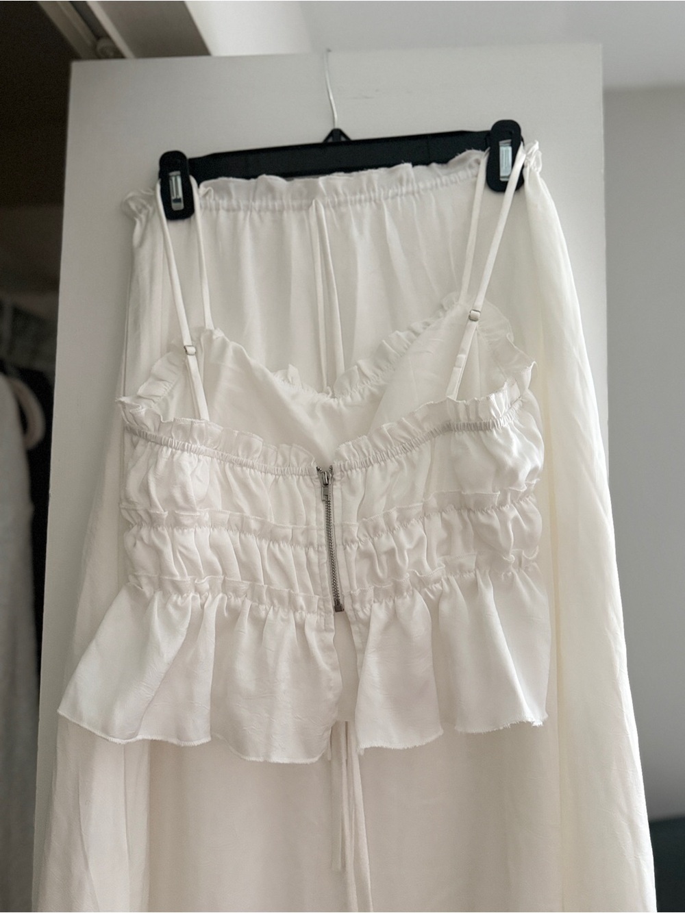 Dahlia White Satin Skirt Set - Picture 6 of 8
